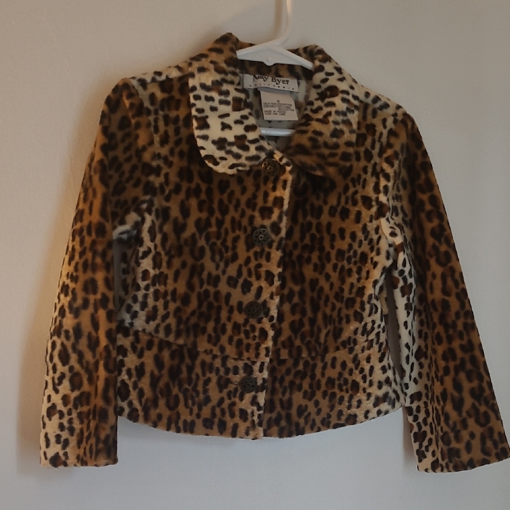 Amy Byer Animal Print Kids Blazer
